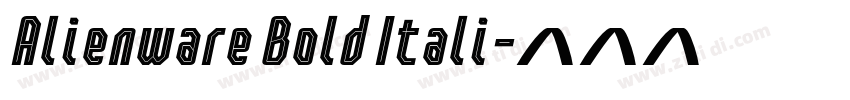 Alienware Bold Itali字体转换 Alienware Bold Itali字体转换